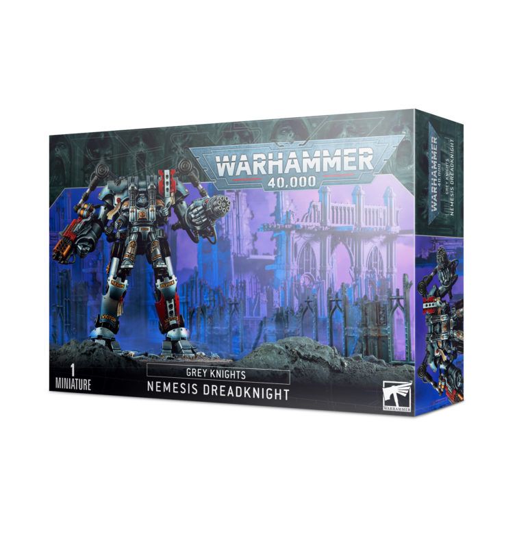 Grey Knights Grand Master in Nemesis Dreadknight